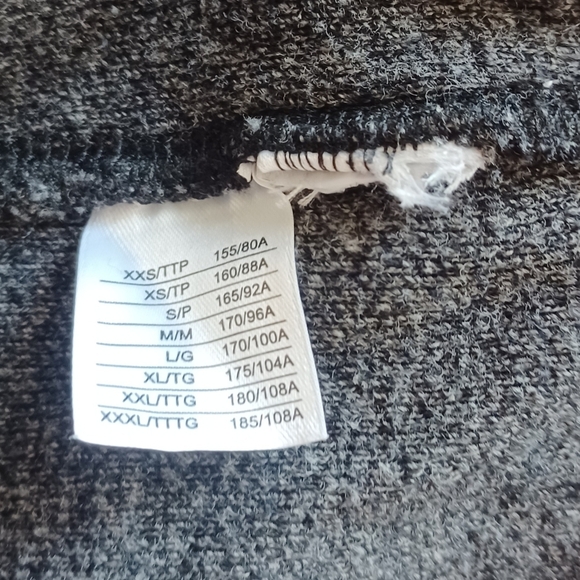 Roots Men's XL Killarney Henley Pepper Gray Black Shirt Cotton Sweater - Picture 8 of 11